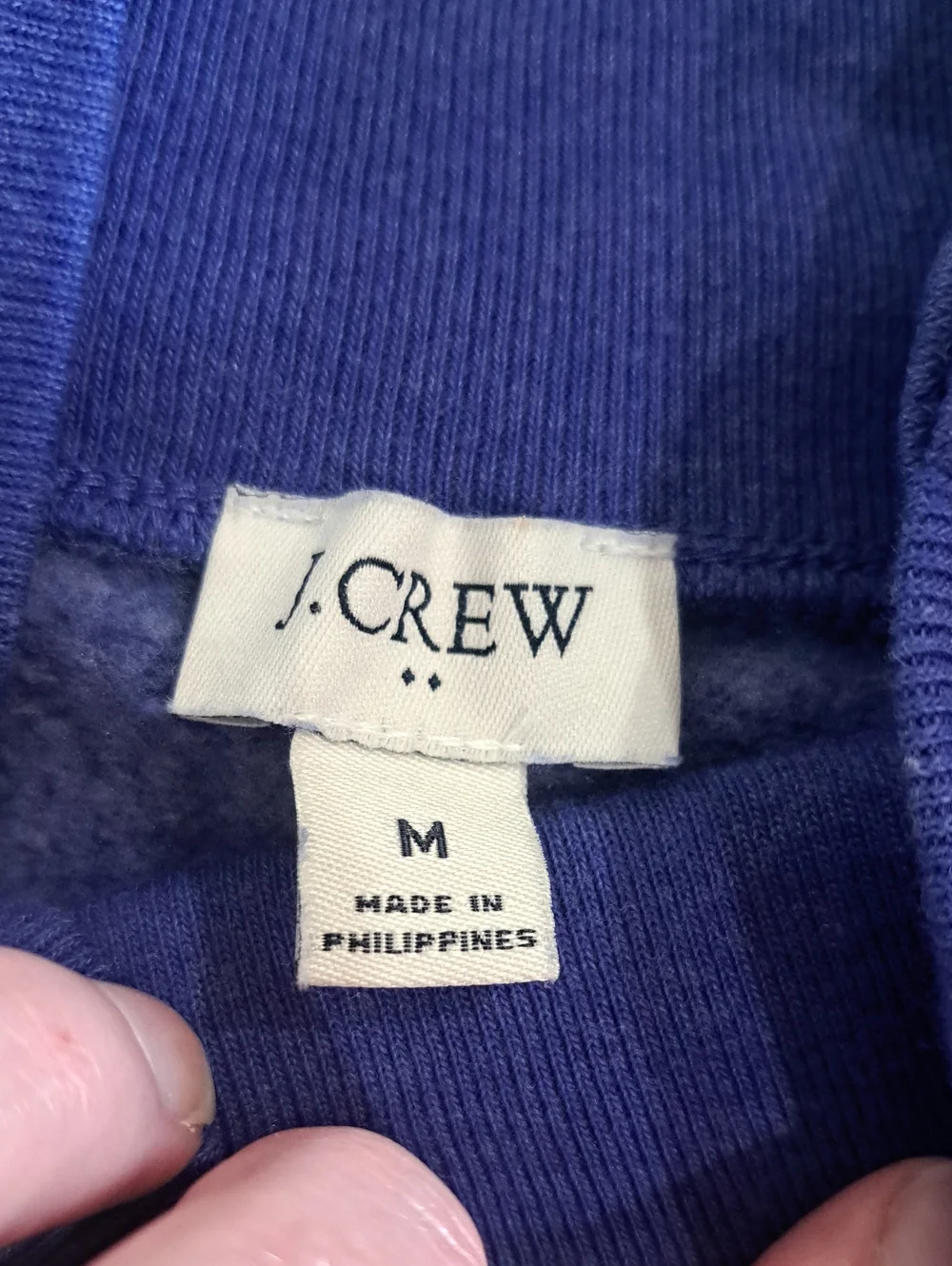 J. Crew Cobalt Blue Button-Shoulder Turtleneck Sweater